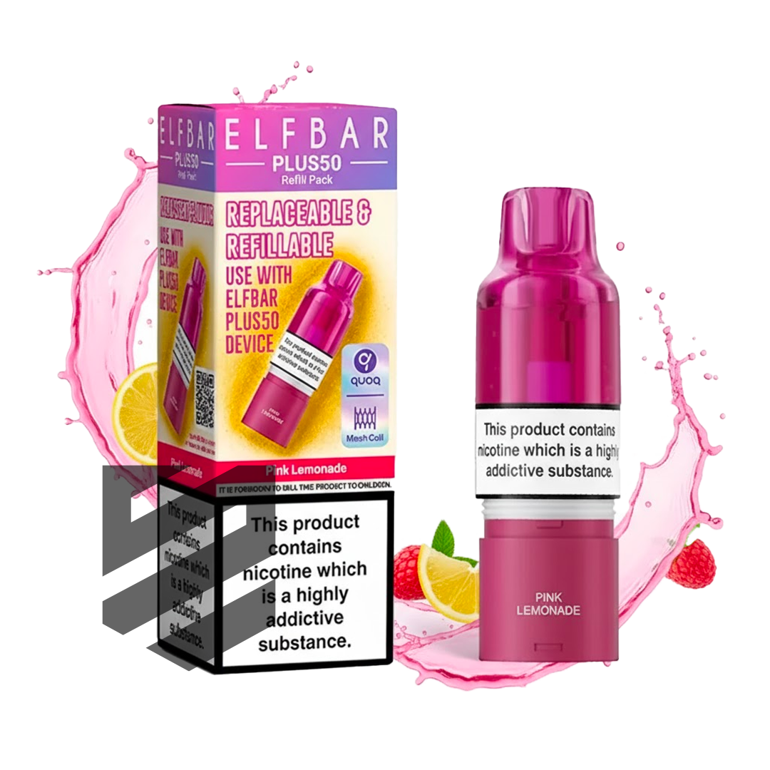 Elf Bar - Plus 50 - Pod & Refill - Pink Lemonade