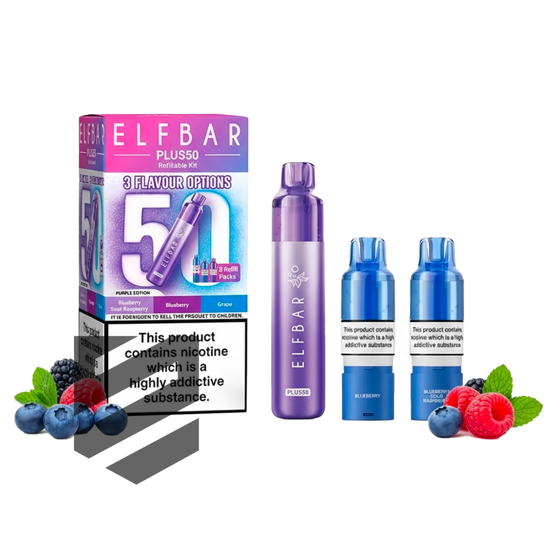 Elf Bar - Plus 50 - Starterset - Purple Edition
