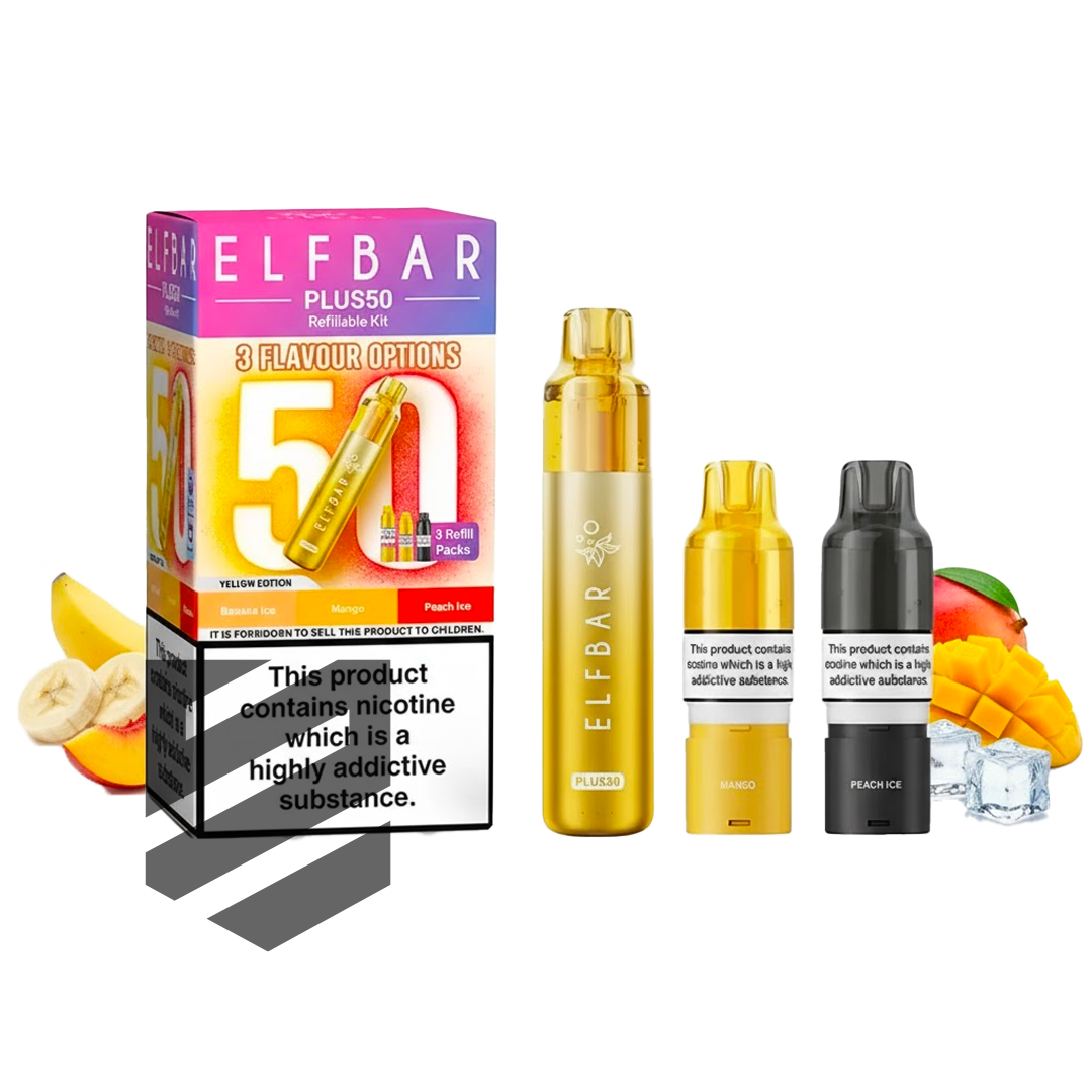 Elf Bar - Plus 50 - Starterset - Yellow Edition