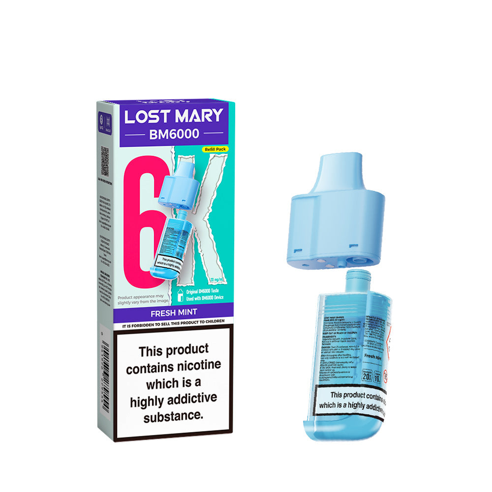 Lost Mary BM6000 Prefilled Pods – Fresh Mint – 20mg/ml