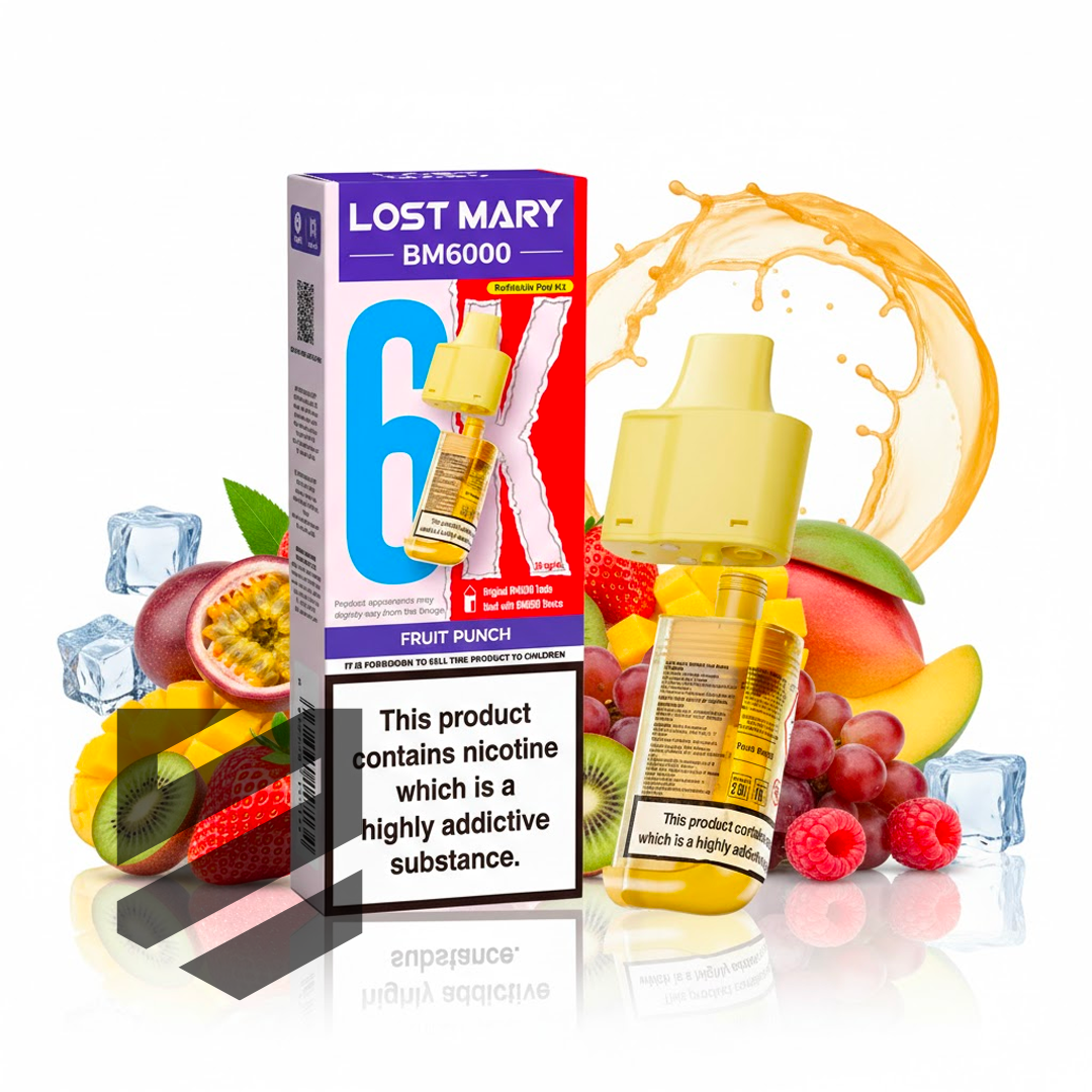 Lost Mary BM6000 Prefilled Pods – Fruit Punch – 20mg/ml