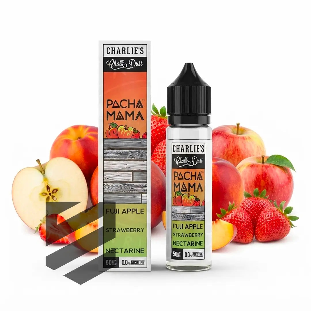 Pacha Mama - E-Liquid Shortfill - Fuji Apple Strawberry Nectarine 50ml 0mg