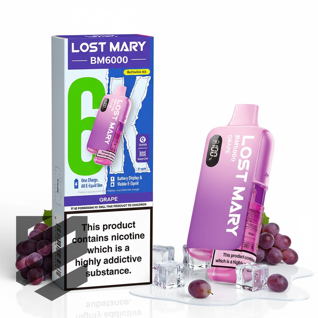 LOST MARY BM6000 Grape Vape | Snustrend Snustrend - Snus, Vapes & Schnupf LOST MARY BM6000 Grape Vape | Snustrend Snustrend - Snus, Vapes & Schnupf