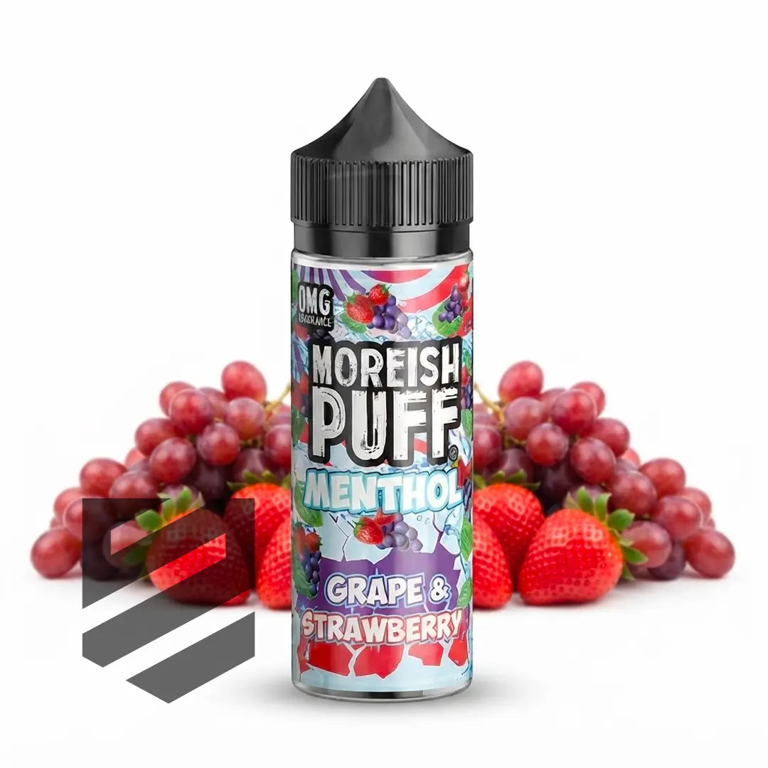 Moreish Puff - Menthol - 0mg Shortfill - Grape & Strawberry