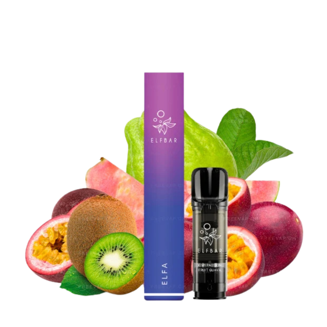 Elf Bar - Elfa Pro - Starterset - Kiwi Passion Fruit Guava - Aurora Purple