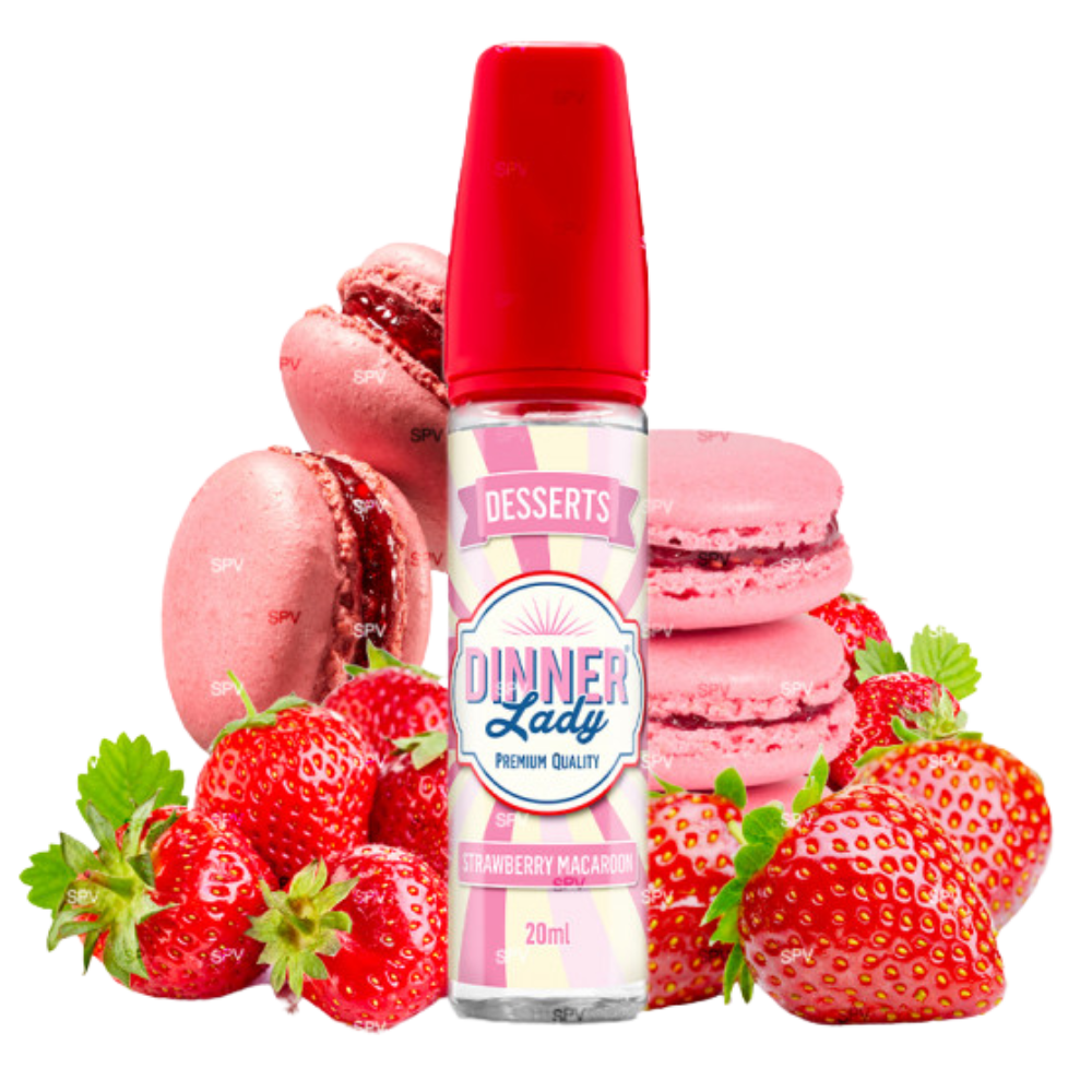 Dinner Lady - Longfill - Desserts Strawberry Macaroon 20 ml in 60 ml