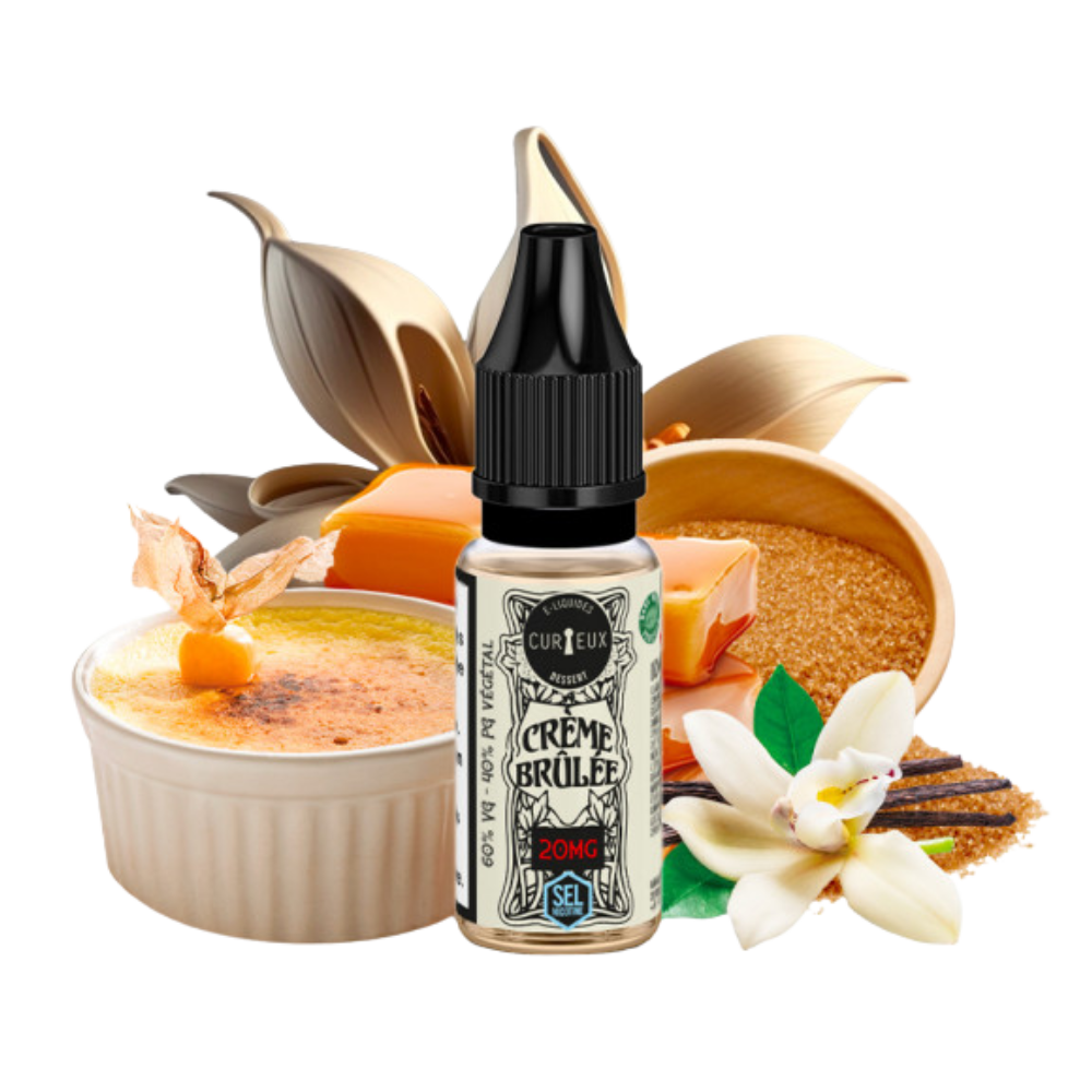 Curieux - Édition - Nikotinsalz - Dessert Crème Brûlée 10ml