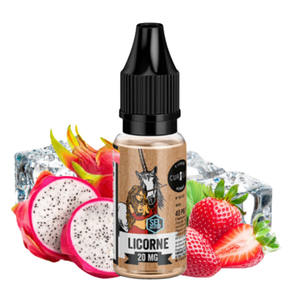 Curieux - Édition - Nikotinsalz - Astrale Licorne (Erbeere & Drachenfrucht) 10ml