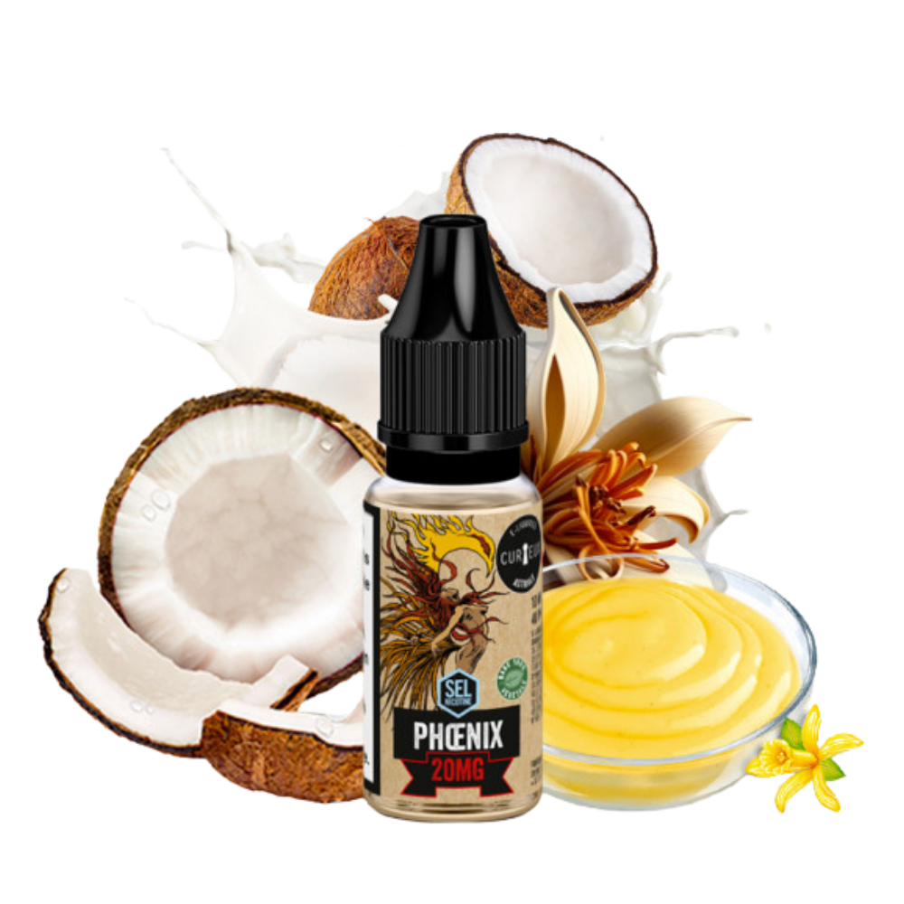 Curieux - Édition - Nikotinsalz - Astrale Phoenix (Vanillecustard & Kokos) 10ml