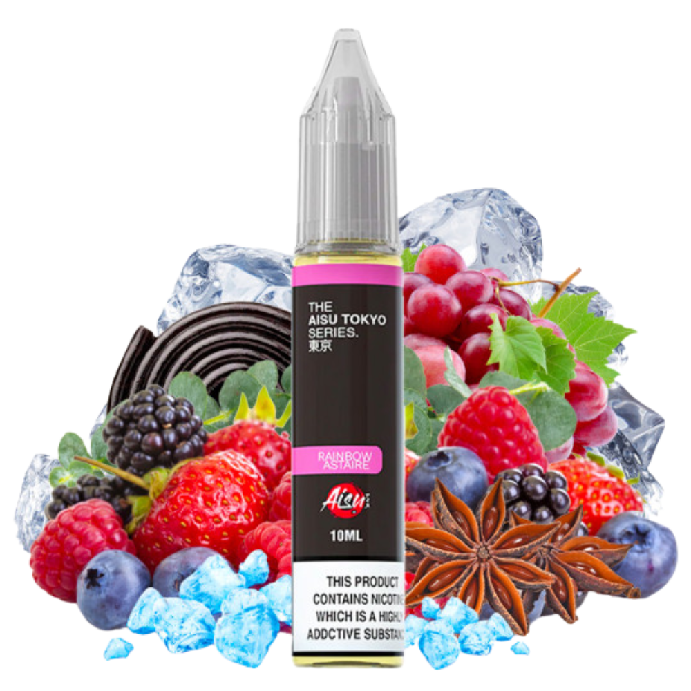 Aisu - Tokyo Series - Nikotinsalz - Rainbow Astaire (Rote Früchte, Lakritz, Anis & Frische) 10ml