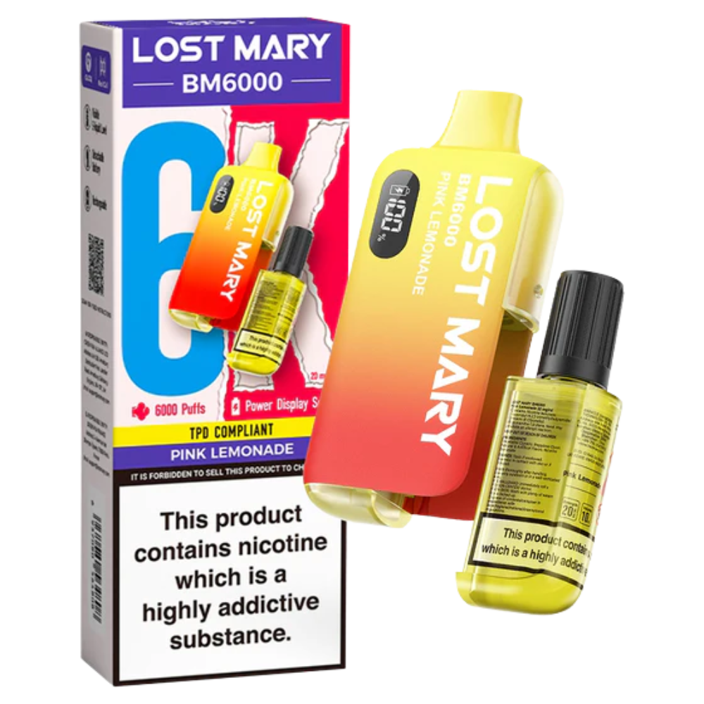Lost Mary - BM6000 - Pink Lemonade - Vape Kit
