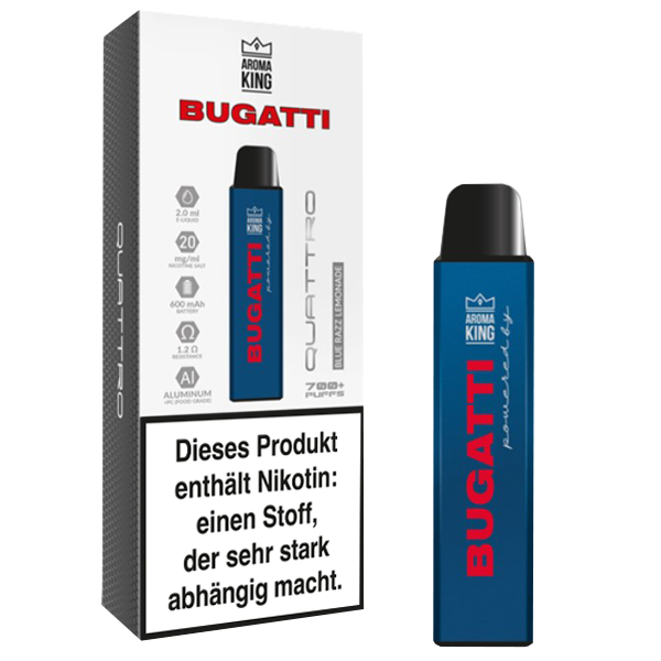 Aroma King Bugatti Quattro Blue Razz Lemonade