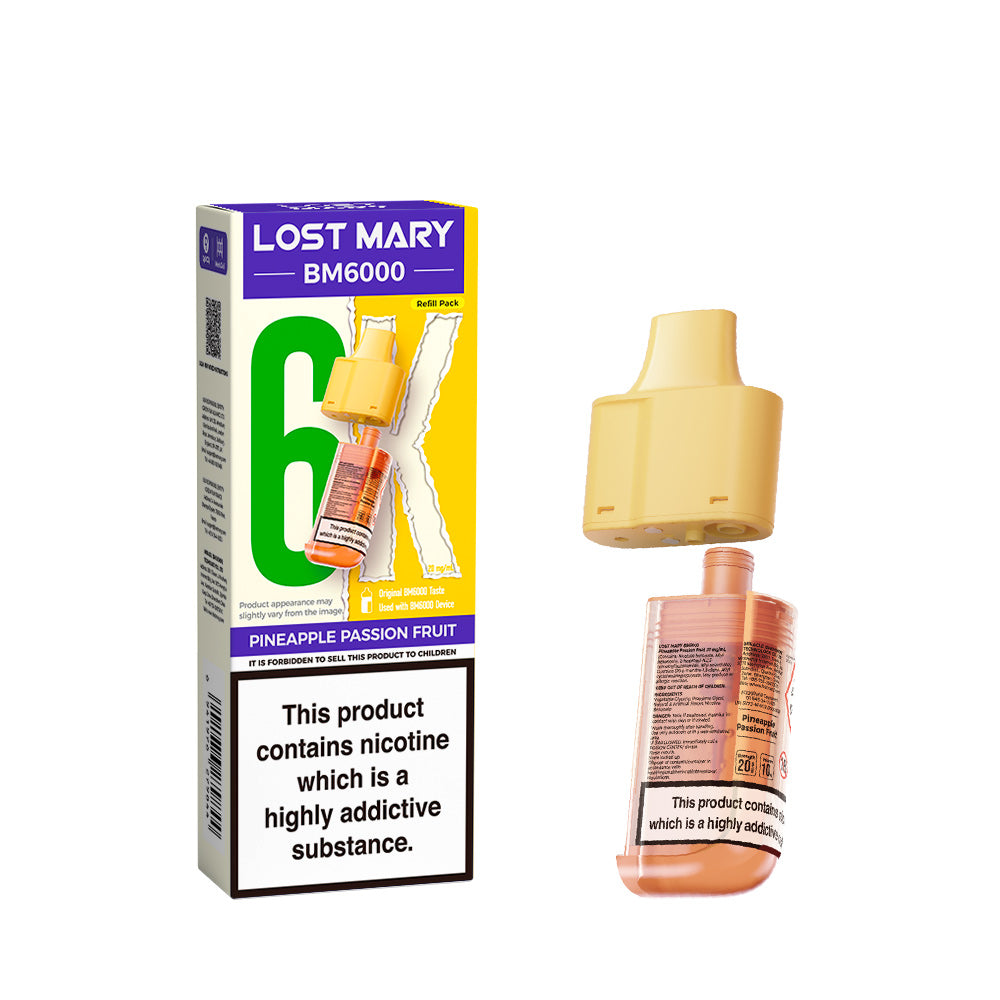 Lost Mary BM6000 Prefilled Pods – Pineapple Passion Fruit – 20mg/ml