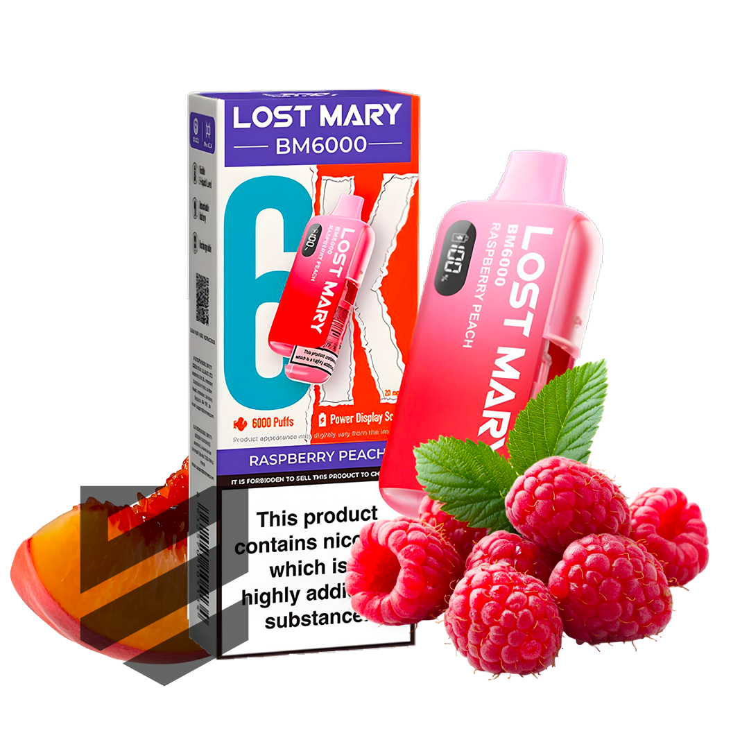 Lost Mary - BM6000 - Rasperry Peach - Vape Kit