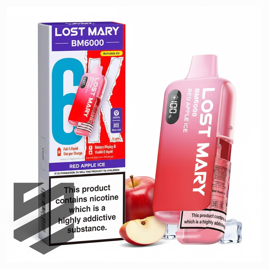 Lost Mary BM6000 Prefilled Pod Kit – Red Apple Ice