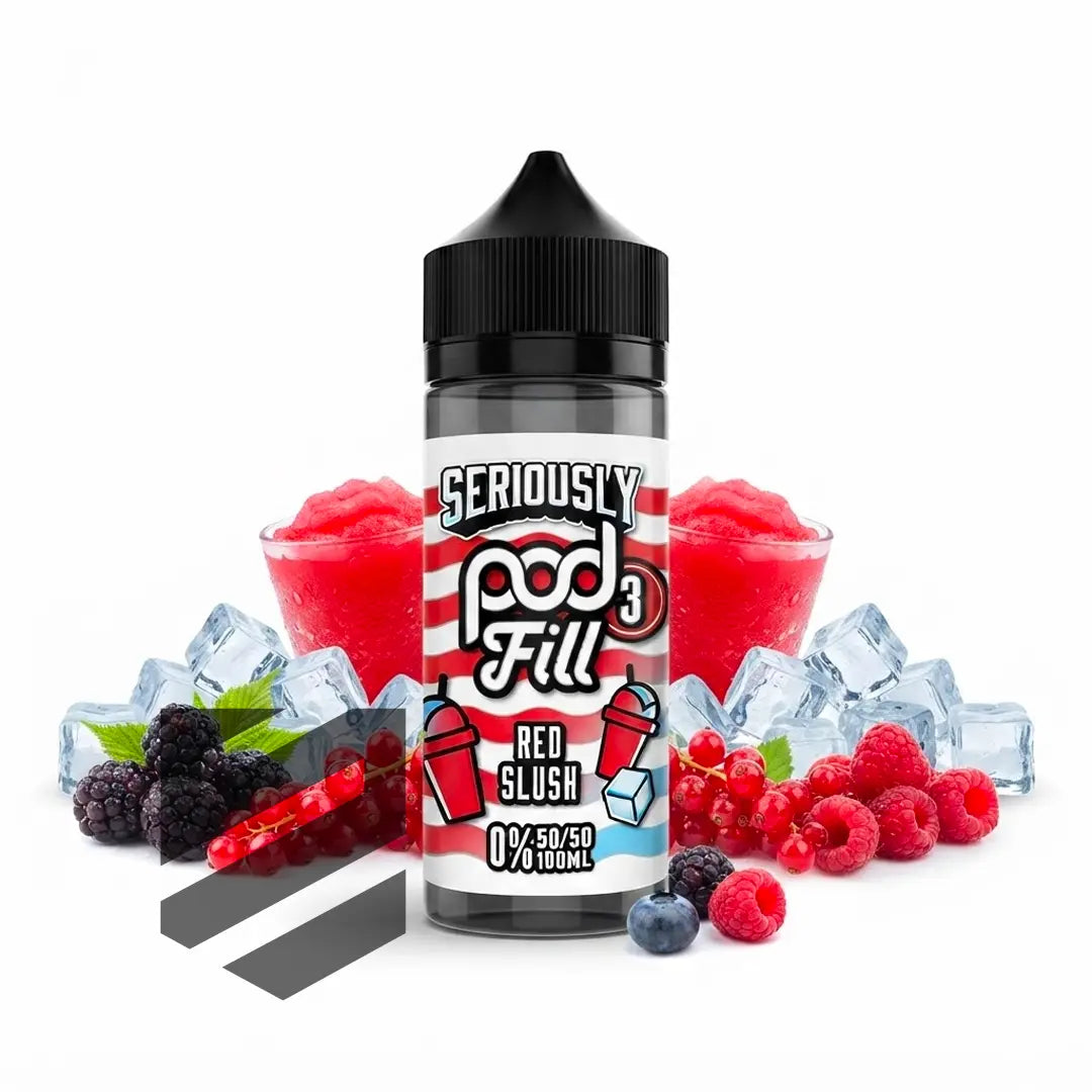 Seriously Pod Fill 3 - Red Slush 50/50 0mg 100ml Shortfill