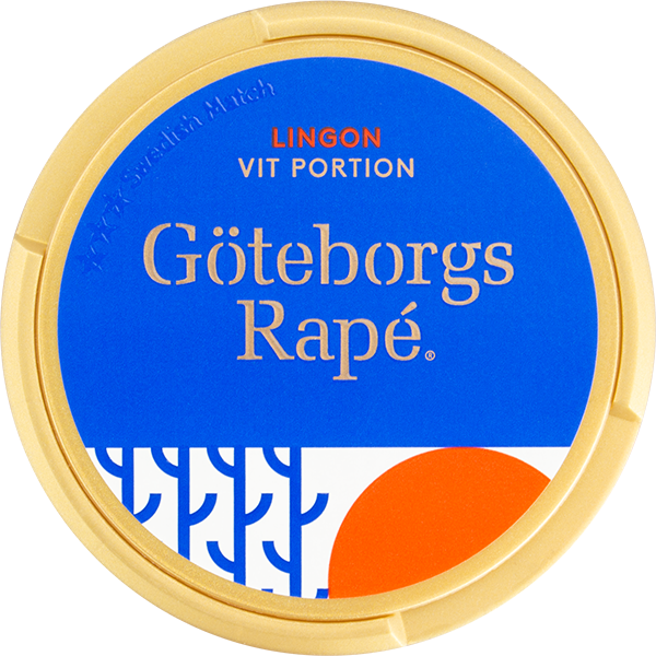 Göteborgs Rapé Lingon Large White