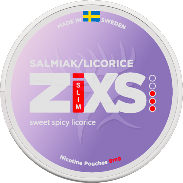ZiXS Salmiak/Licorice 8mg Slim