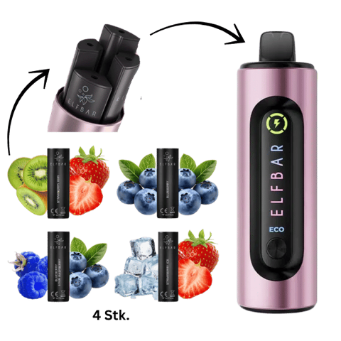 Elfbar 4 in 1 Starter Kit inkl. 4 Pods - Berry Edition