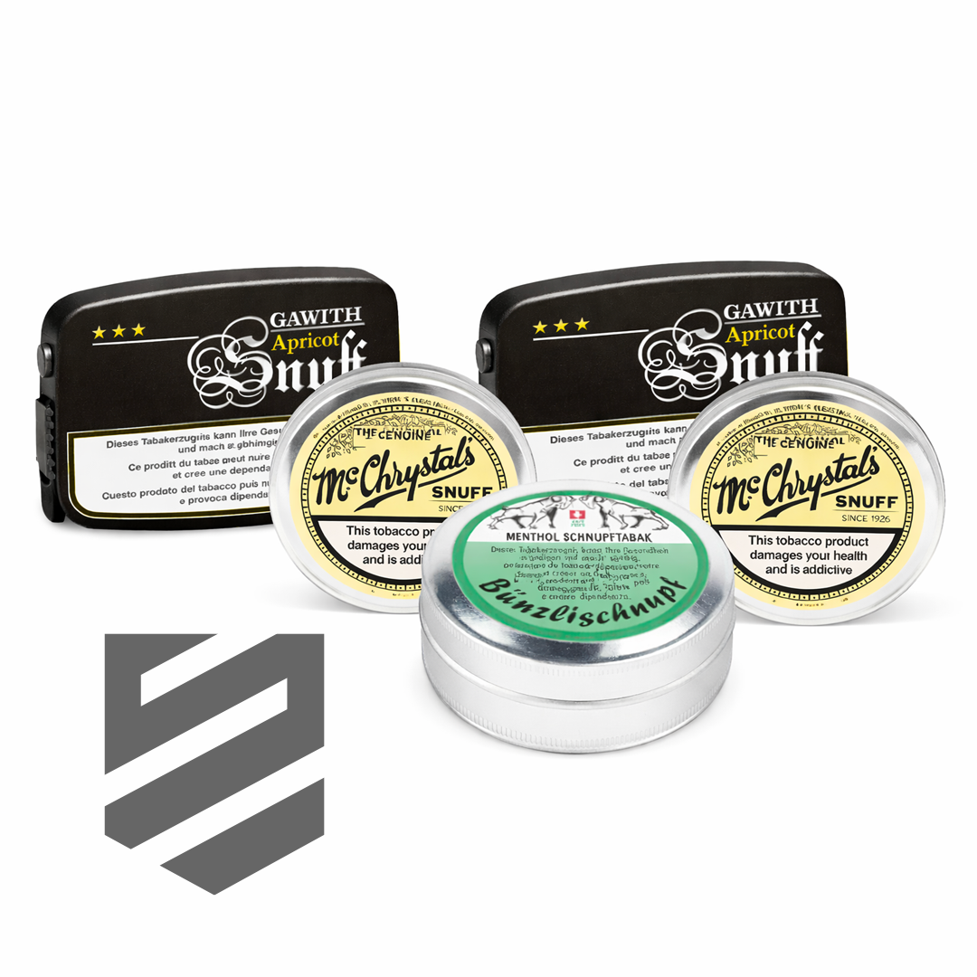 Schnupf Trendmix - 2 Gawith Apricot, 2 McChrystal, 1 Bünzlischnupf