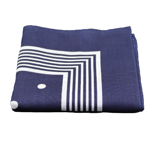 Schnupftuch - getupft blau