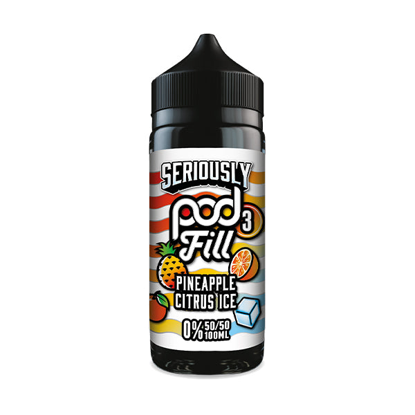 Seriously Pod Fill 3 - Pineapple Citrus Ice 50/50 0mg 100ml Shortfill