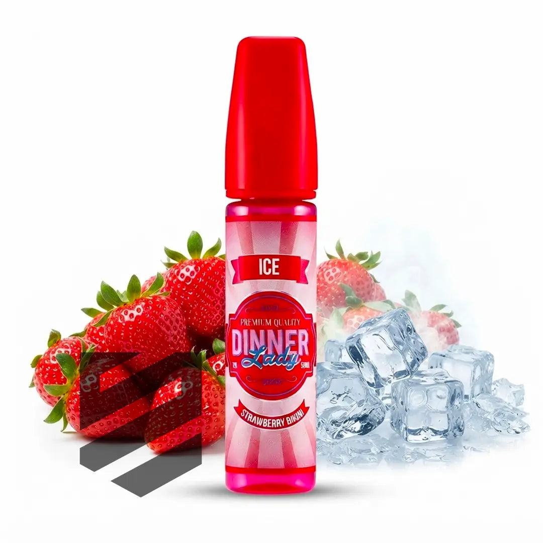 Dinner Lady - Shortfill Ice - Shake N' Vape Strawberry Bikini 50ml