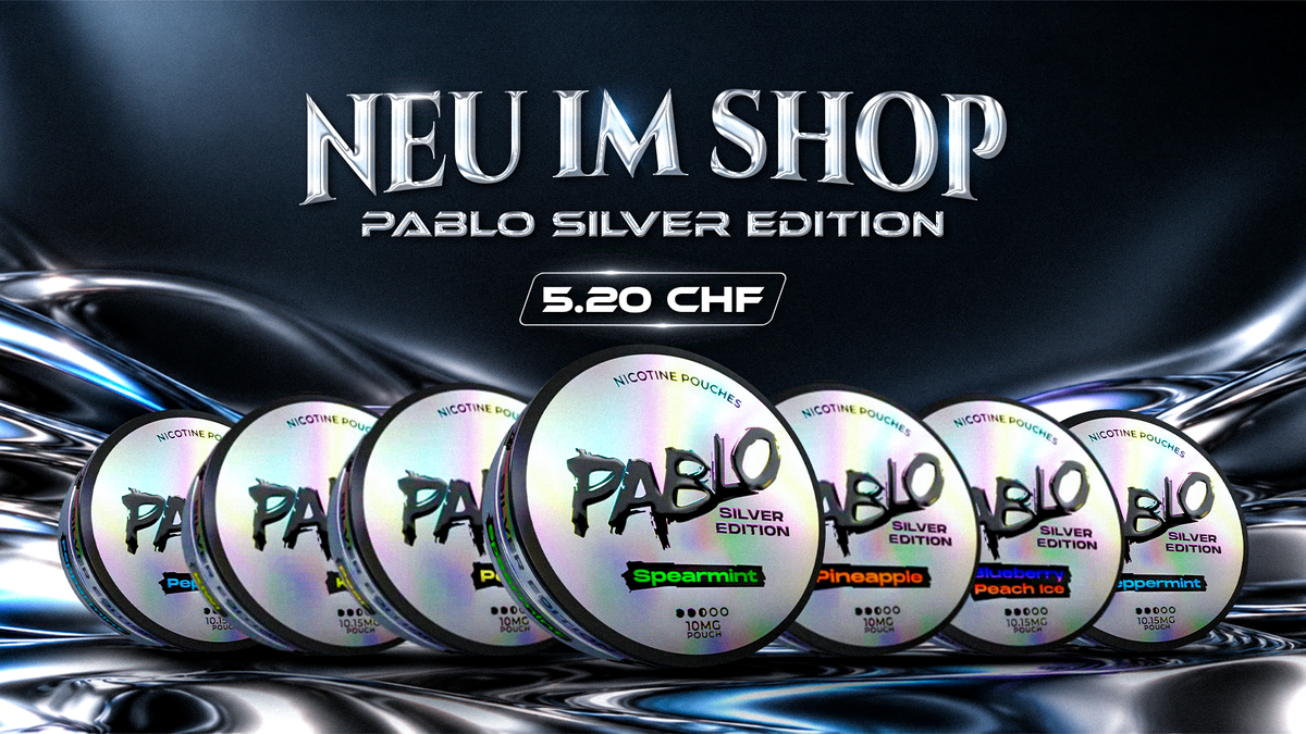Neu im Shop: Pablo Silver Edition – 5.20 CHF