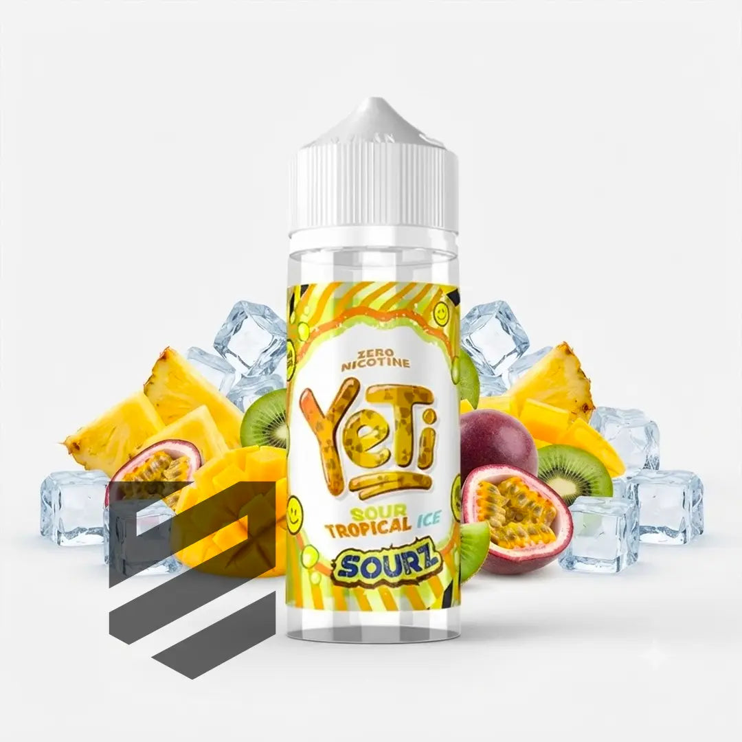 Yeti - E-Liquid Shortfill - Sourz Tropical Ice 0mg 100ml