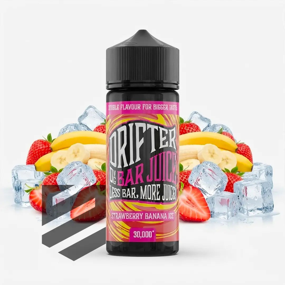 Drifter Bar Juice - Strawberry Banana Ice 0mg 100ml Shortfill