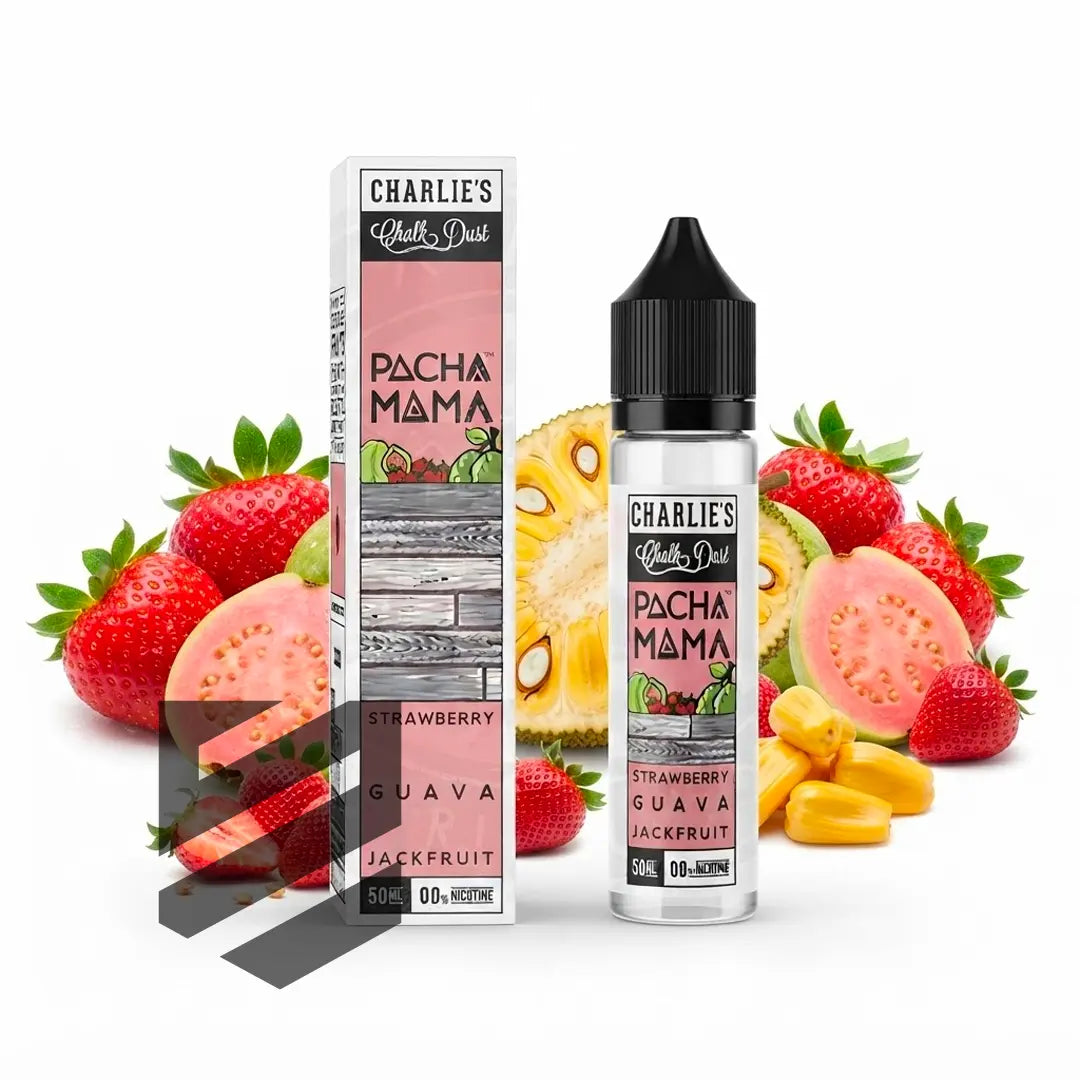 Pacha Mama - E-Liquid Shortfill - Strawberry Guava Jackfruit 50ml 0mg