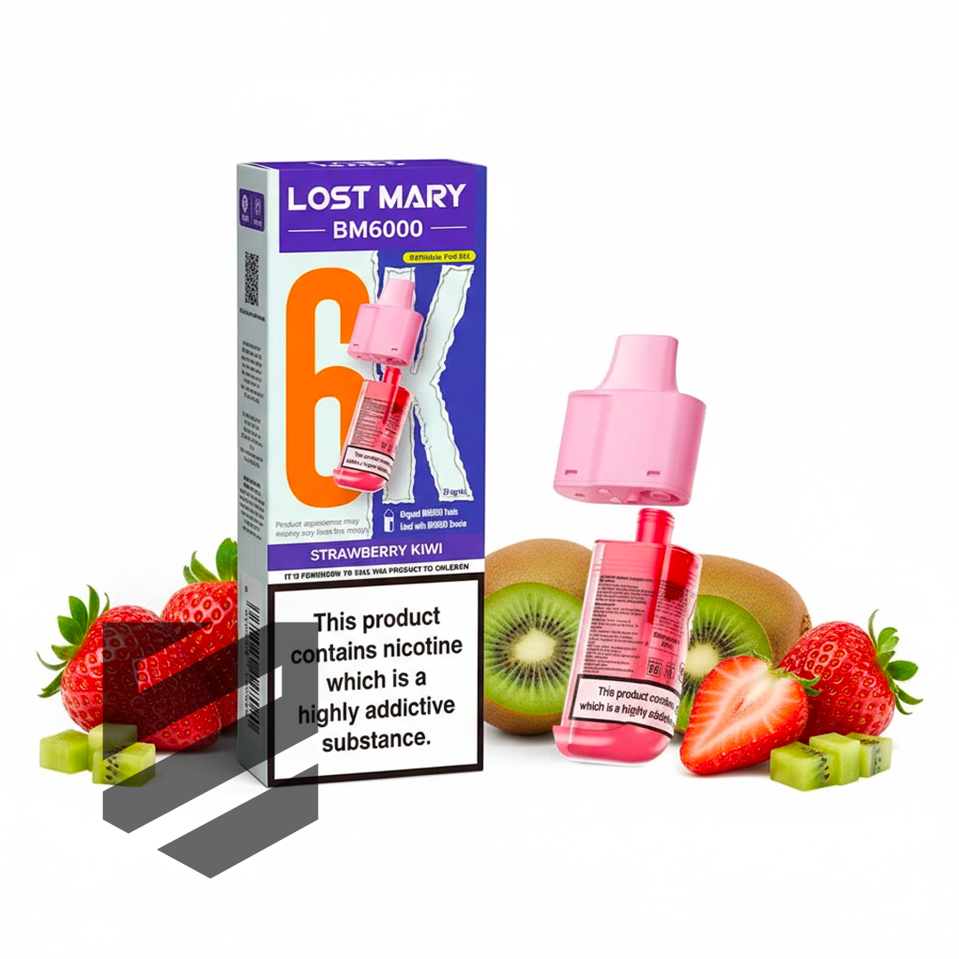 Lost Mary BM6000 Prefilled Pods – Strawberry Kiwi – 20mg/ml