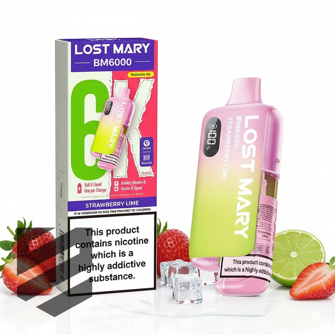 LOST MARY BM6000 Strawberry Ice Vape | Snustrend Snustrend - Snus, Vapes & Schnupf LOST MARY BM6000 Strawberry Ice Vape | Snustrend Snustrend - Snus, Vapes & Schnupf