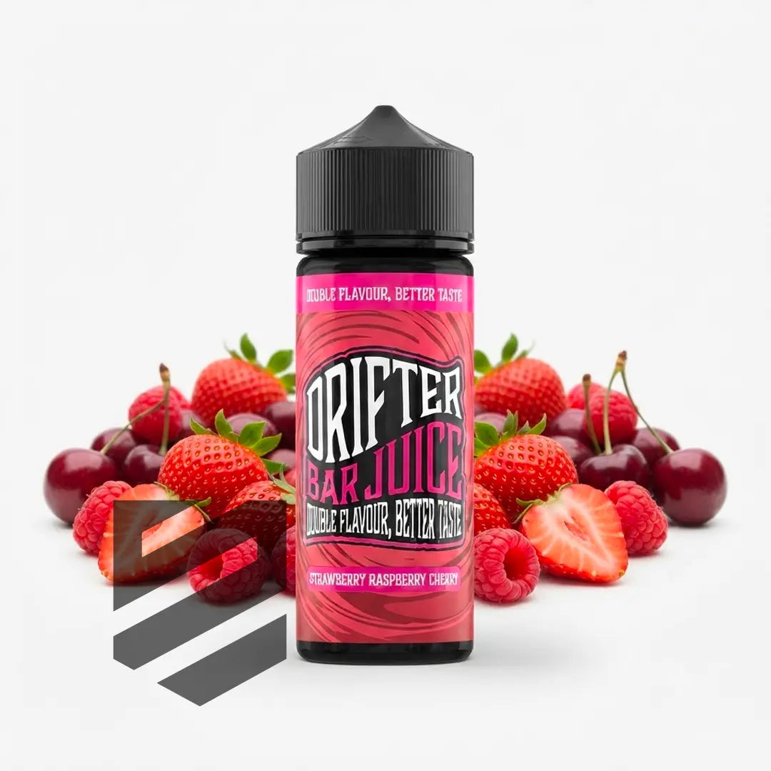Drifter Bar Juice - Strawberry Raspberry Cherry 0mg 100ml Shortfill