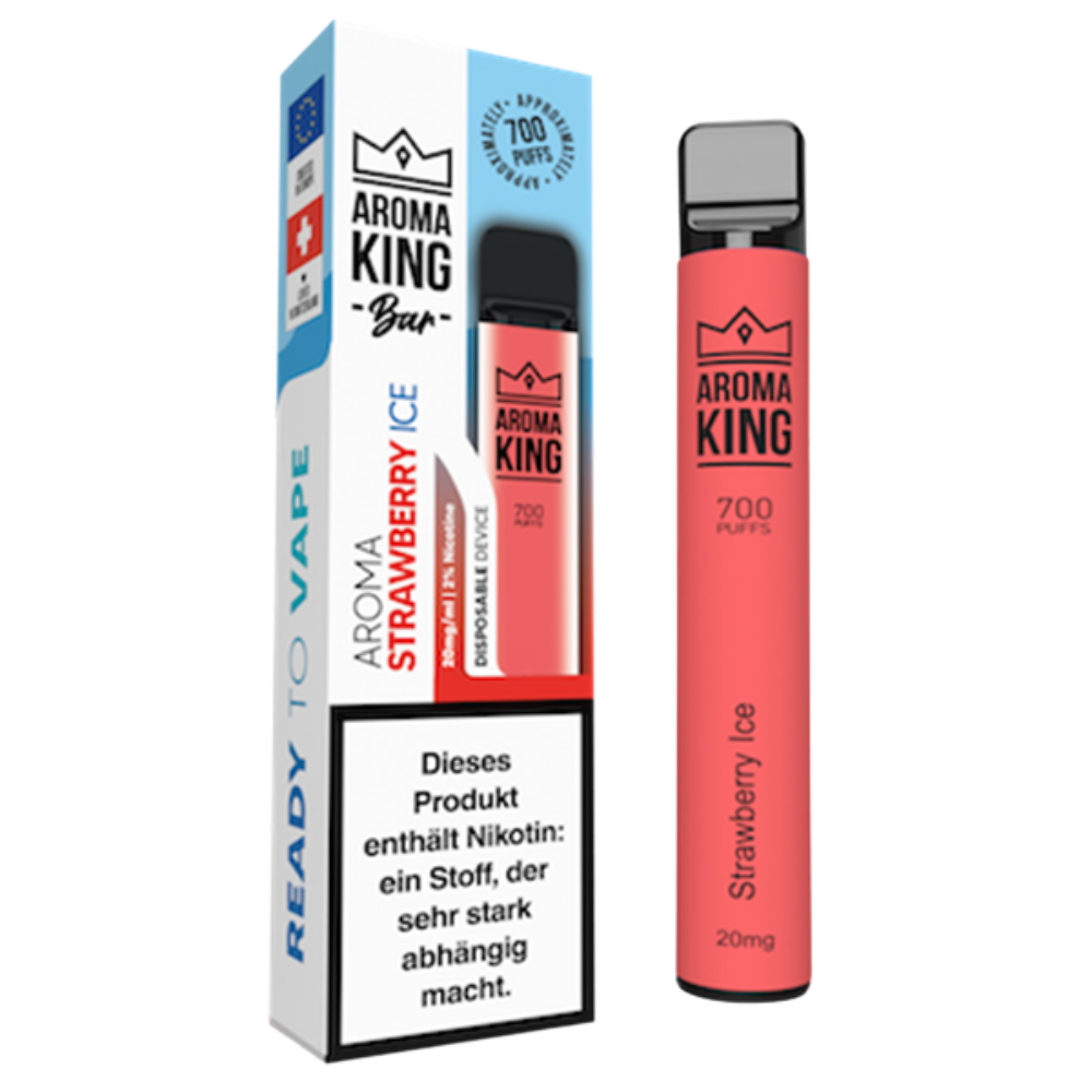 Aroma King - Bar 700 - Strawberry Ice - 20mg