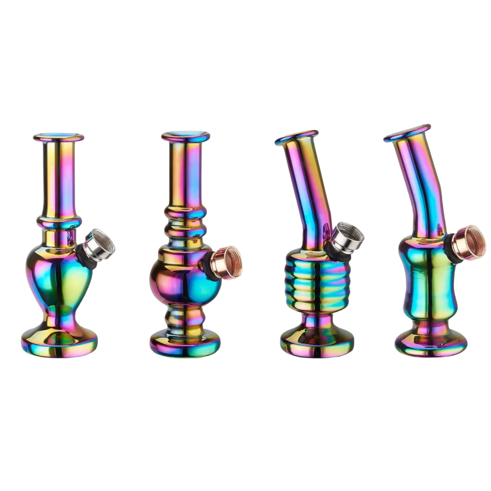 Champ High - Mini Rainbow Glass Bong - 12.5cm