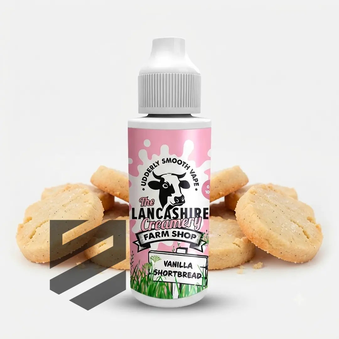 The Lancashire Creamery - Vanilla Shortbread 0mg 100ml Shortfill