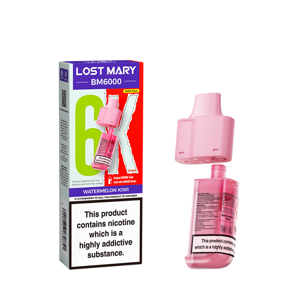 Lost Mary BM6000 Prefilled Pods – Watermelon Kiwi – 20mg/ml