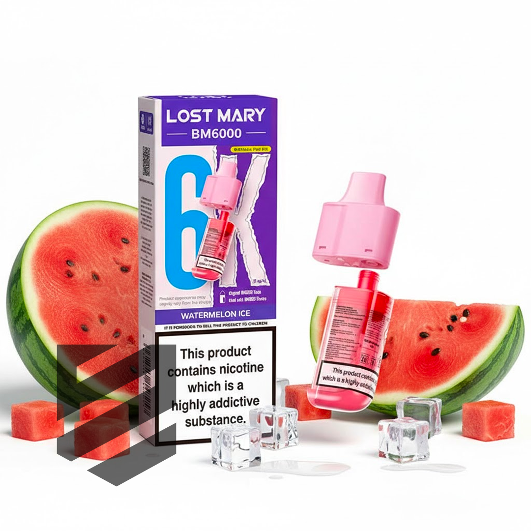Lost Mary BM6000 Prefilled Pods – Watermelon Ice – 20mg/ml