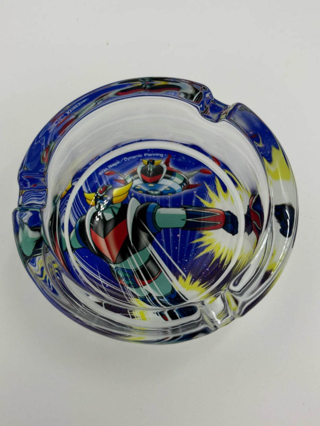 Goldorak Glas Aschenbecher rund