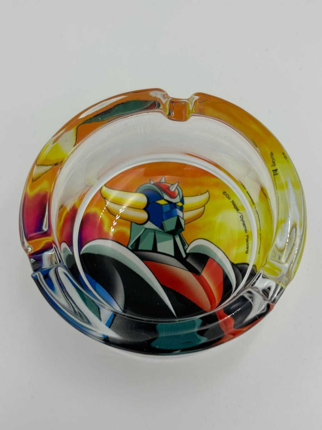 Goldorak Glas Aschenbecher rund