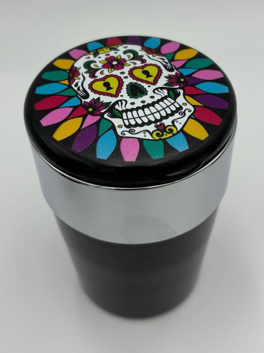 Champ Mexican Skull Auto Aschenbecher mit LED Beleuchtung
