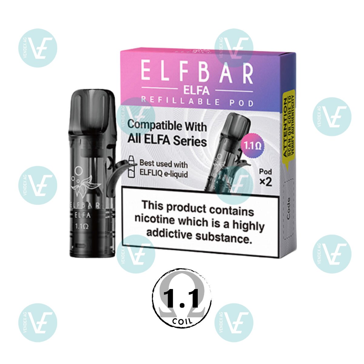 Elfbar ELFA PRO Pods Kartuschen 2er-Pack