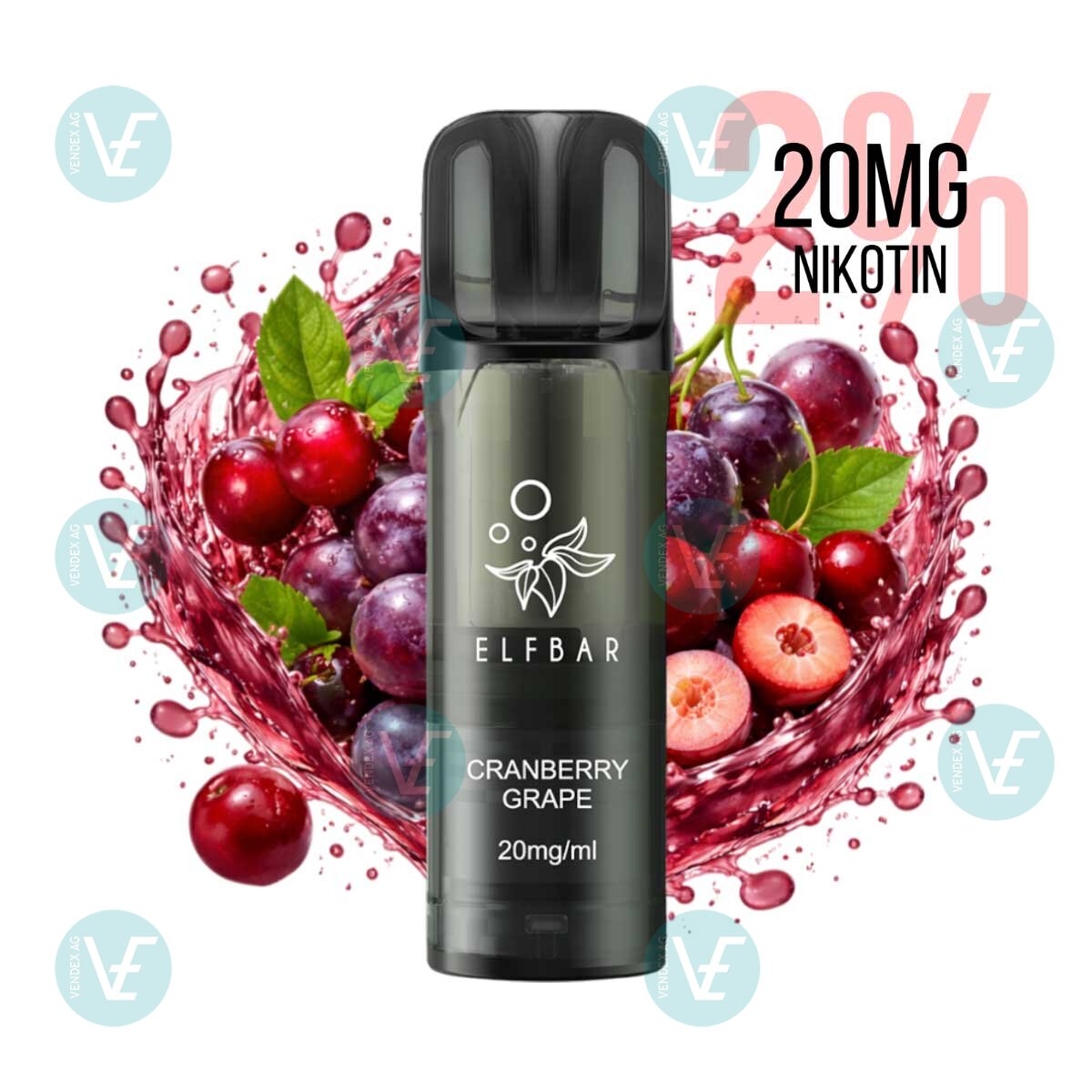 Elfbar ELFA PRO V2 Pods Cranberry Grape 20mg 2er-Pack