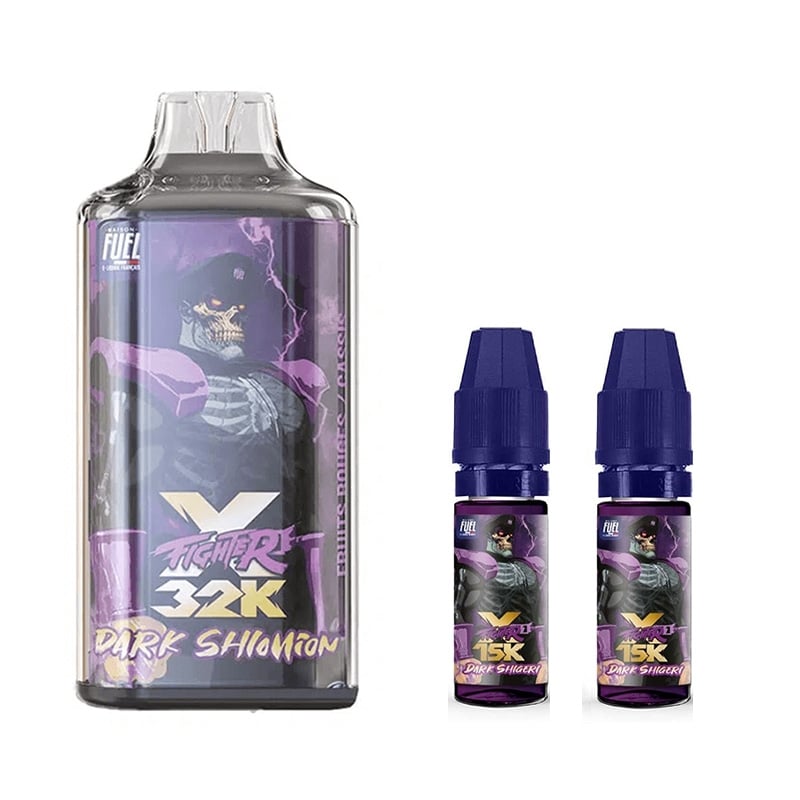 X Fighter 32K Dark Shigeri Aspire x Fighter Fuel 20mg