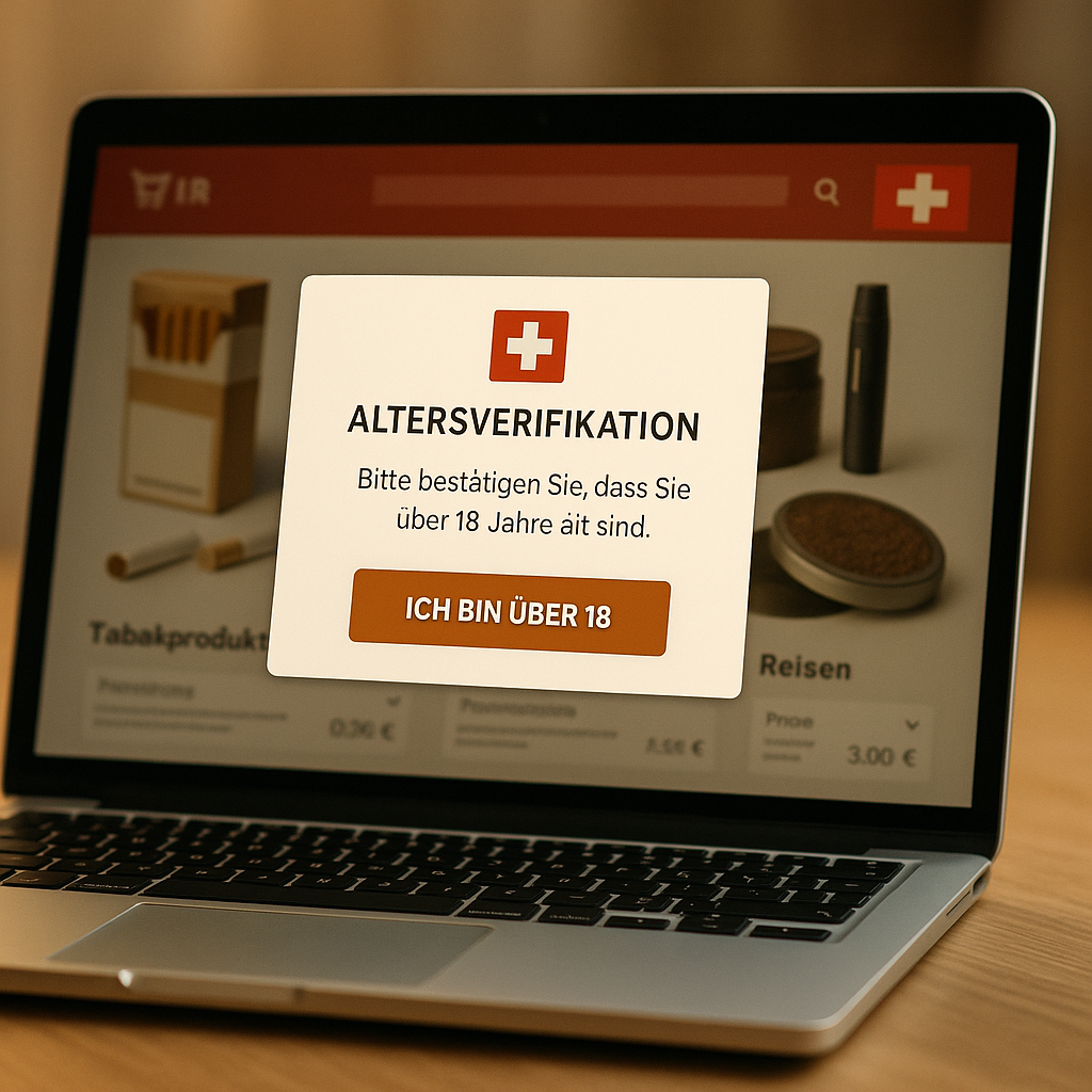 Altersverifikation beim Onlinekauf von Tabakprodukten in der Schweiz Snustrend - Snus, Vapes & Schnupf Altersverifikation beim Onlinekauf von Tabakprodukten in der Schweiz Snustrend - Snus, Vapes & Schnupf