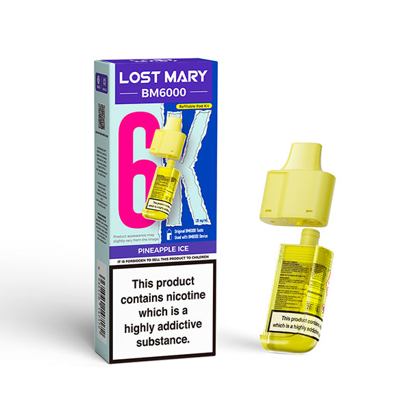 Lost Mary BM6000 Prefilled Pods – Pineapple Ice – 20mg/ml