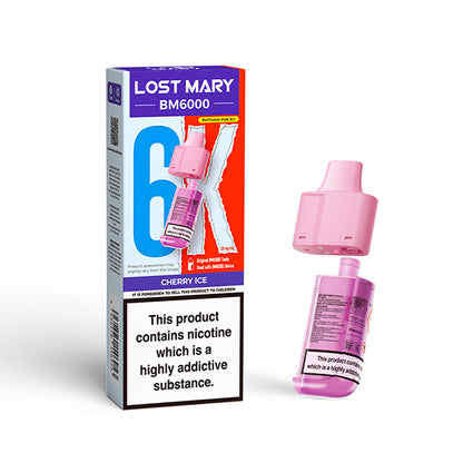 Lost Mary BM6000 Prefilled Pods – Cherry Ice – 20mg/ml