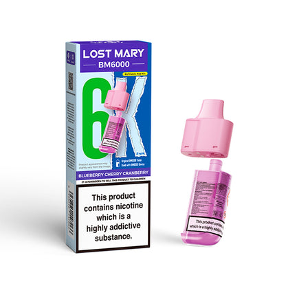 Lost Mary BM6000 Prefilled Pods – Blueberry Cherry Cranberry – 20mg/ml