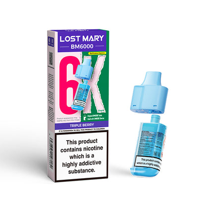 Lost Mary BM6000 Prefilled Pods – Triple Berry – 20mg/ml
